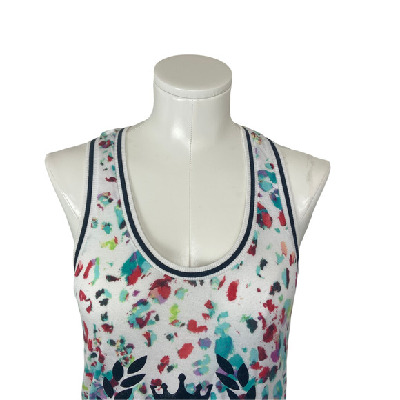 Juicy Couture Rayon Racerback Tank Top w/ Black Glitter Crown Logo | Size Small - Picture 2 of 7